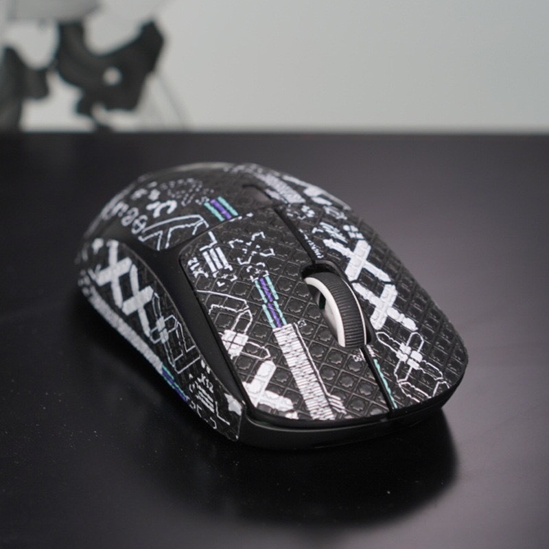 Tấm Dán Grip Tape Black X Chống Trượt Cho Chuột Logitech GPW Sẵn Keo 3M - Hàng New