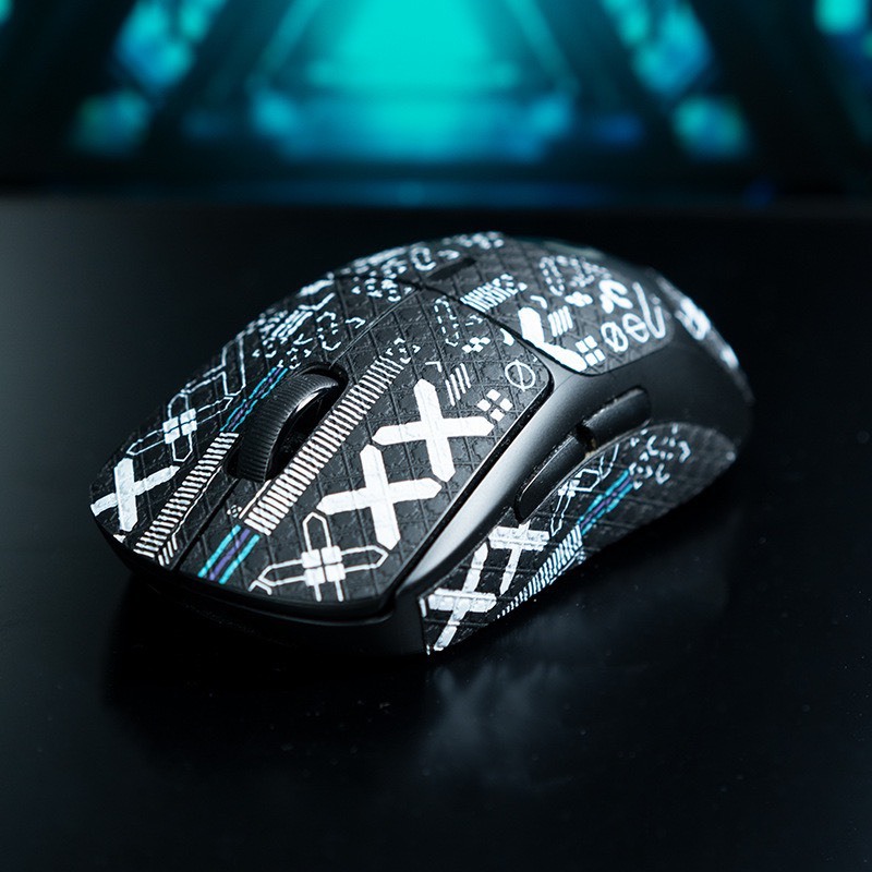 Tấm Dán Grip Tape Black X Chống Trượt Cho Chuột Logitech GPW Sẵn Keo 3M - Hàng New