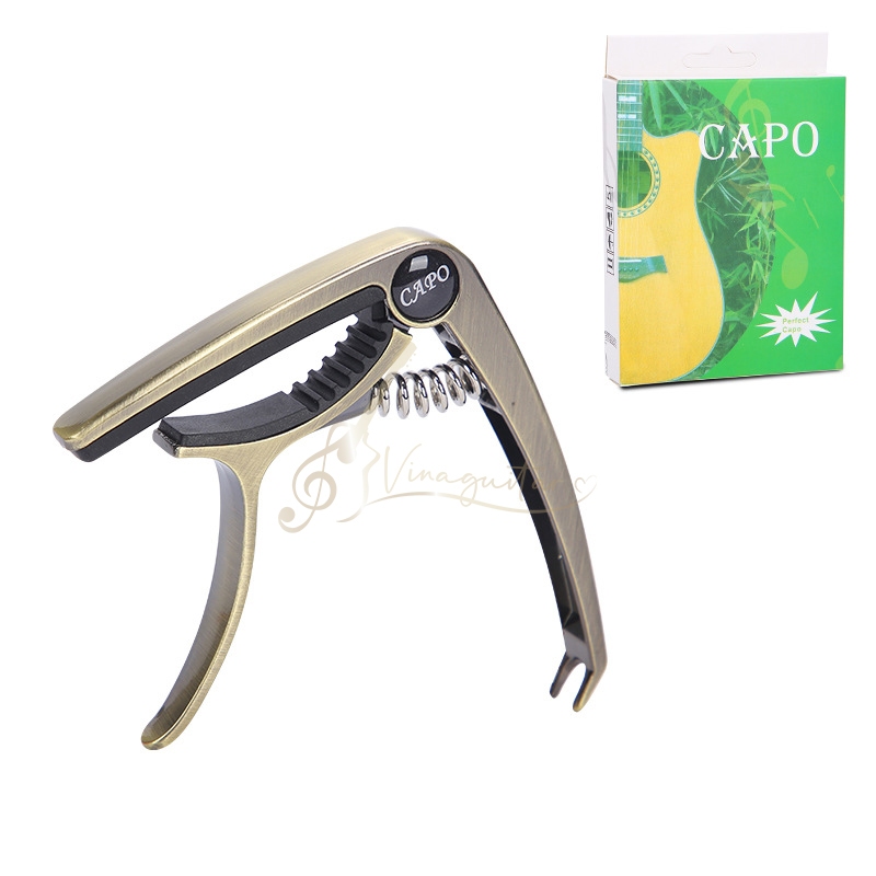 Capo Kim Loại Đàn Guitar Acoustic M9Z- Có Chốt Nhổ Dây