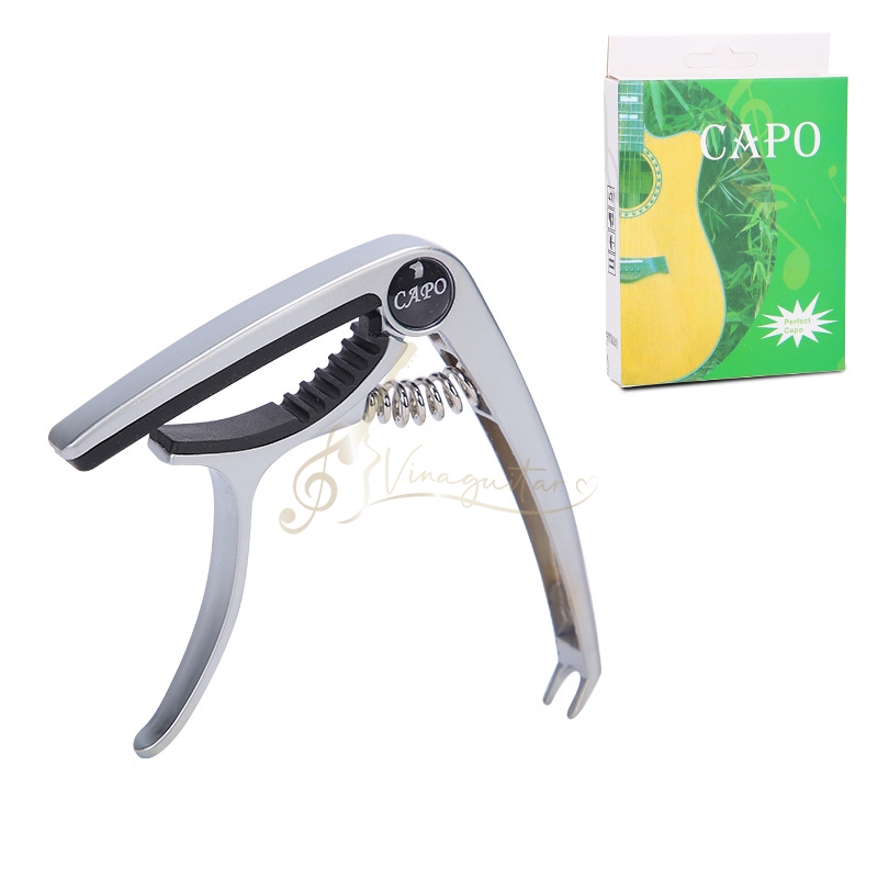 Capo Kim Loại Đàn Guitar Acoustic M9Z- Có Chốt Nhổ Dây