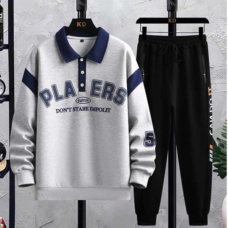 Set Bộ Đồ Nam Áo Nỉ In Chữ Kèm Quần Thể Thao Bo Gấu Thời Trang Zenkonu TOP NAM 287 + QUAN NAM 147