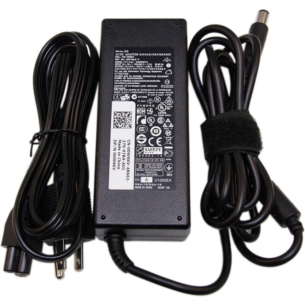 Sạc Laptop Dell 19.5V 4.62A Chân Kim To 3542 3543 3521 3757 7537 5447 5448 5547 5548 E7240 E7250 E6420 New Zin 100%