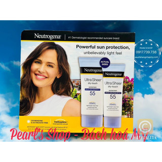 (Bill Mỹ) Set kem chống nắng Neutrogena Spf55 08/2024 (88ml +147ml)