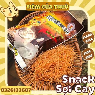SNACK Sợi Màu Cafe Tăm Cay Sợi HOT, đồ ăn vặt tuổi thơ, ăn vặt hot
