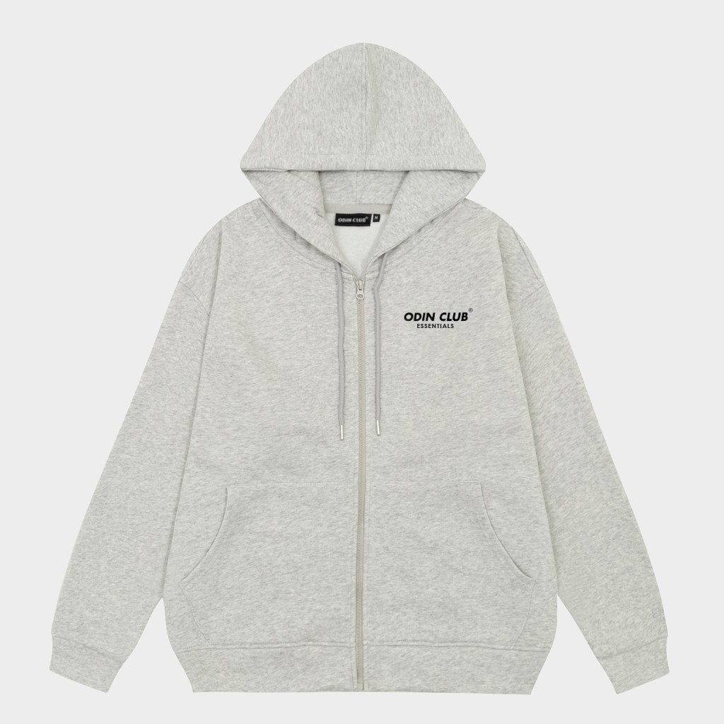 Hoodie zip ODIN CLUB - Áo khoác nỉ dây kéo nhiều màu dày dặn form rộng unisex