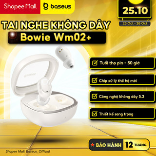 Tai nghe không dây hiệu Baseus Bowie WM02+ - creamy-white