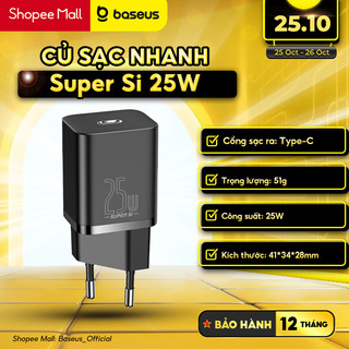 Củ Sạc Baseus Super Si Quick Charger 1C 25W Sets - Hàng chính hãng