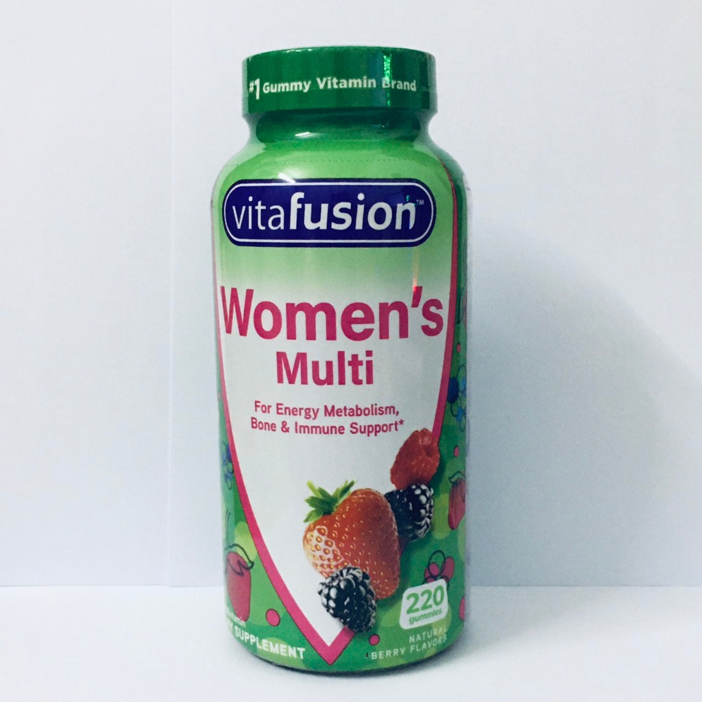 Hàng Mỹ Kẹo Dẻo Bổ Sung Đa Vitamin C A D Cho Phụ Nữ VITAFUSION Women’s Multivitamin 220 viên