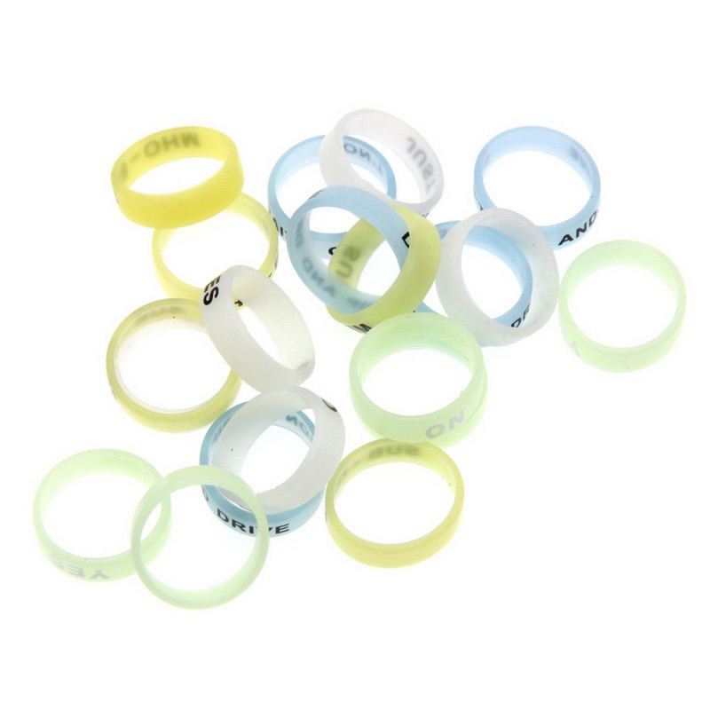 Vòng Silicone Phát Quang Trang Trí đèn pin, cần câu, Chống Trượt 22MM