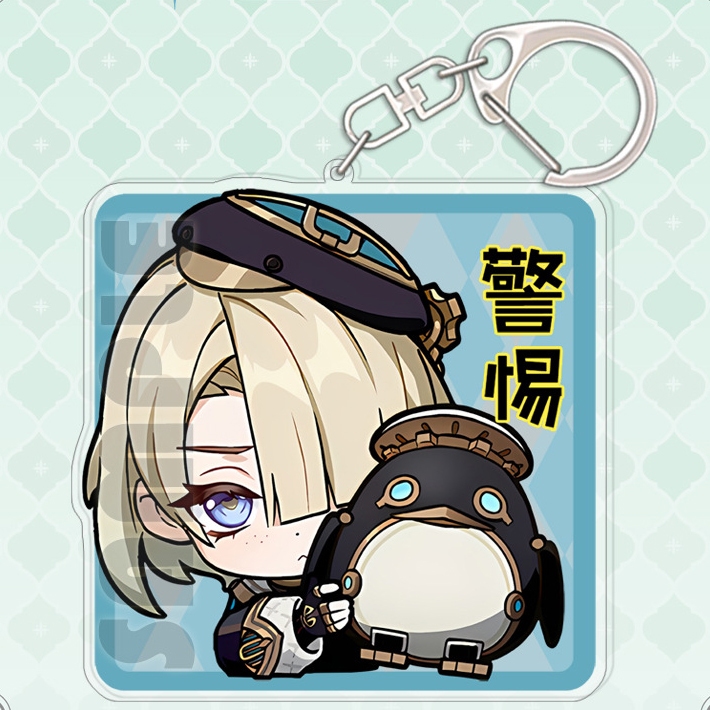 Móc khóa FONTAINE GENSHIN IMPACT Lyney Lynette Furina Freminet Charlotte game quà tặng chibi mica anime xinh xắn arcylic