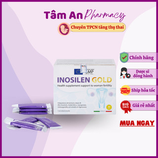Inosilen Gold hộp 30 gói-  Hỗ trợ tăng thụ thai, bổ trứng cho phụ nữ đa nang
