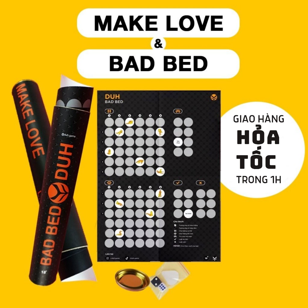 Game Bad Bed Make Love Trò Chơi Dành cho Cặp Đôi Nifoki