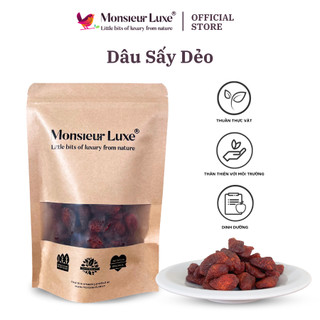 Snack Dâu Tây Sấy Dẻo MONSIEUR LUXE - Dried Strawberries (250G, 500G)