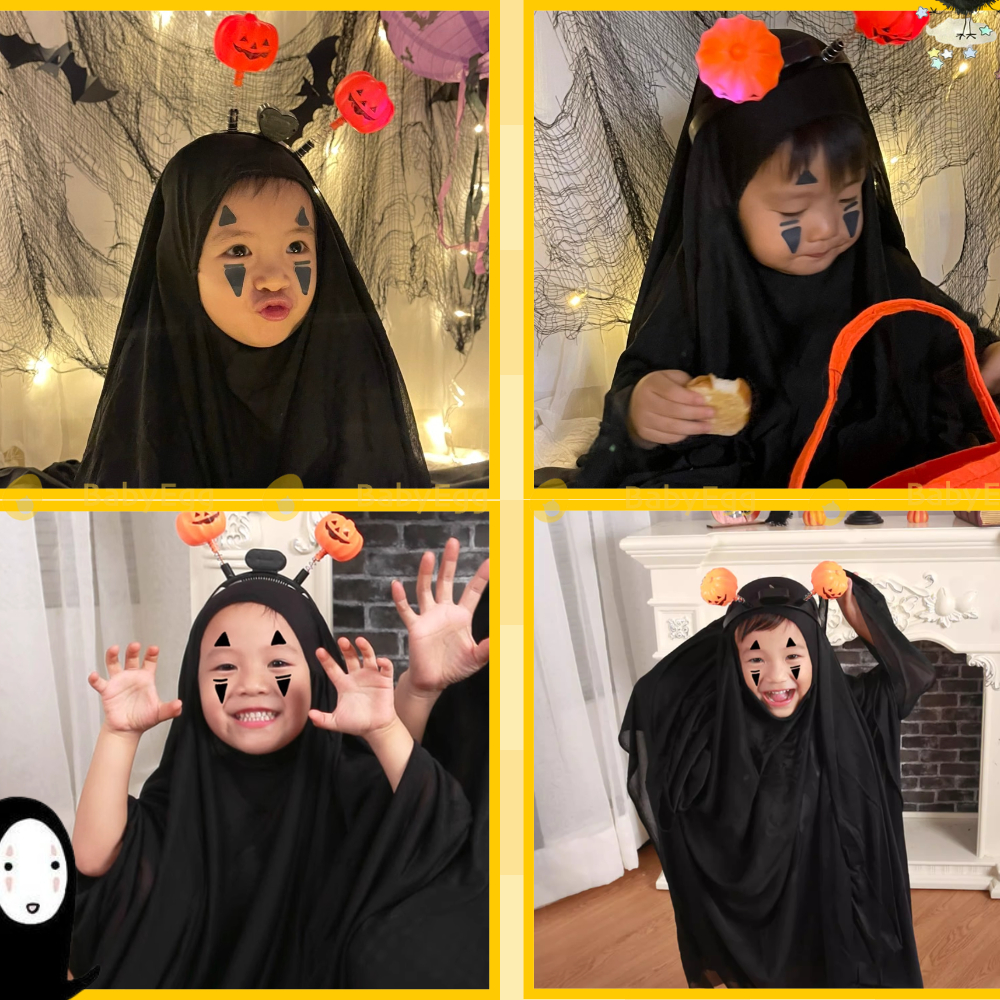 Vô diện trẻ em hóa trang HALLOWEEN gồm mặt nạ áo choàng găng tay cho người lớn, trẻ em Đồ chơi dịp lễ BabyEgg