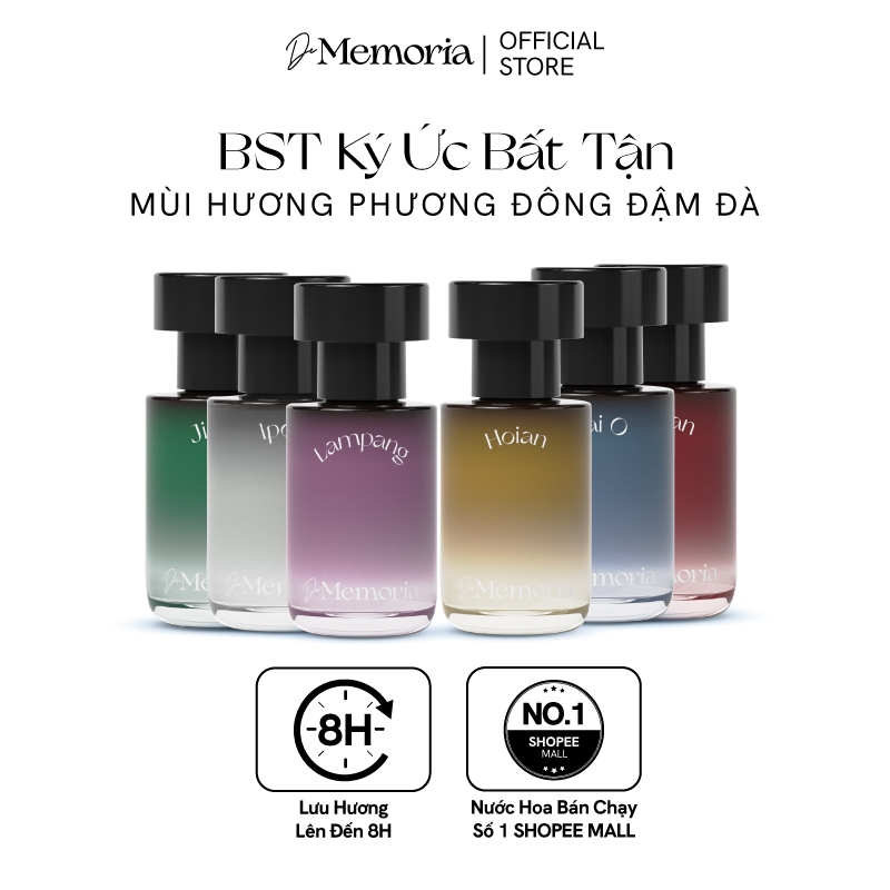 Nước hoa Hàn Quốc Thơm Lâu De Memoria 30ml - BST Ký Ức Bất Tận mùi hương Phương Đông lắng đọng