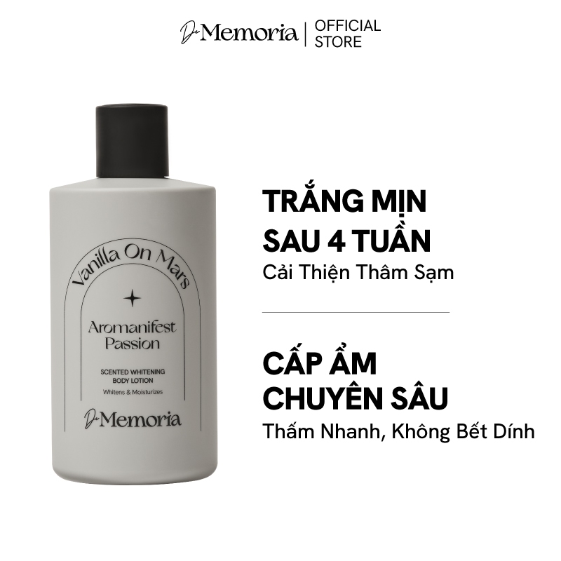 Dưỡng Thể Trắng Da Hương Nước Hoa Thư Giãn De Memoria Scented Whitening Body Lotion 300ml