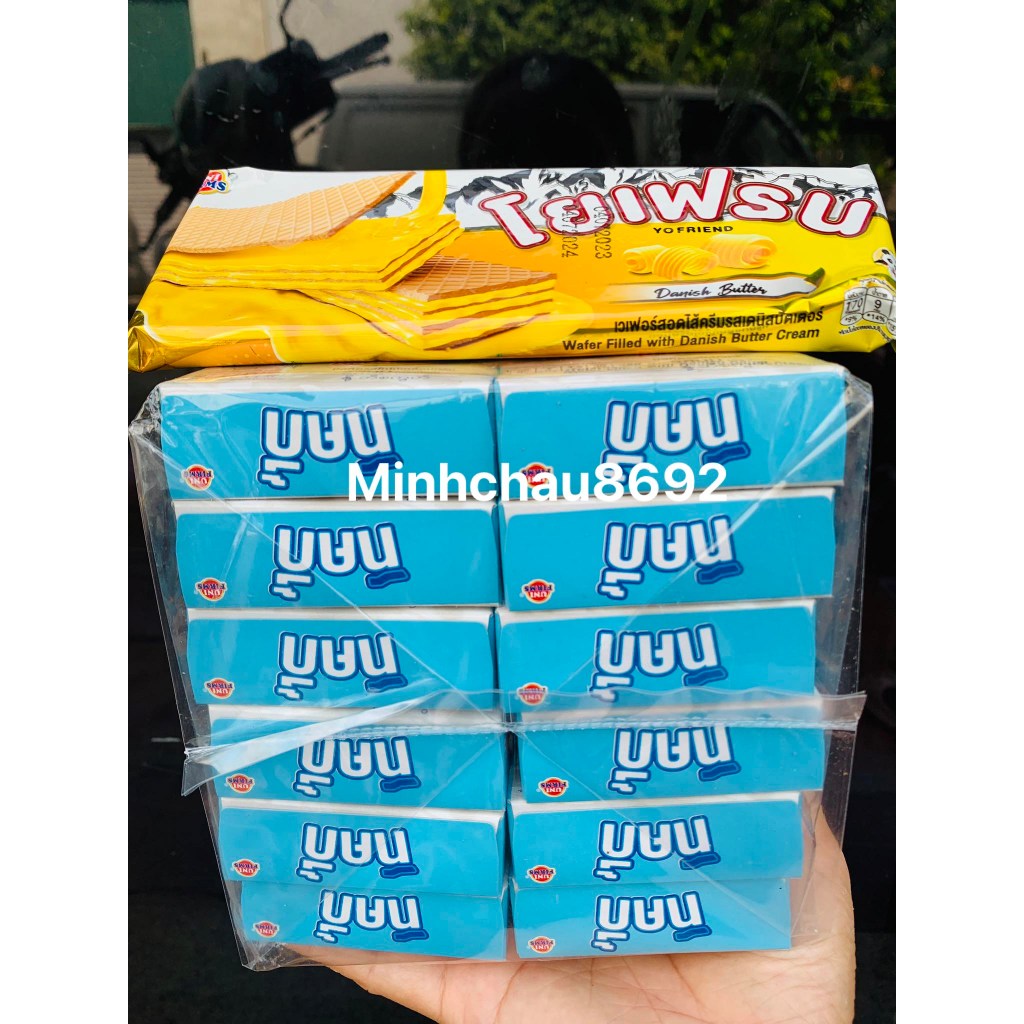 Ticky bánh que Thái Lan. vỉ 12 hộp tặng 1