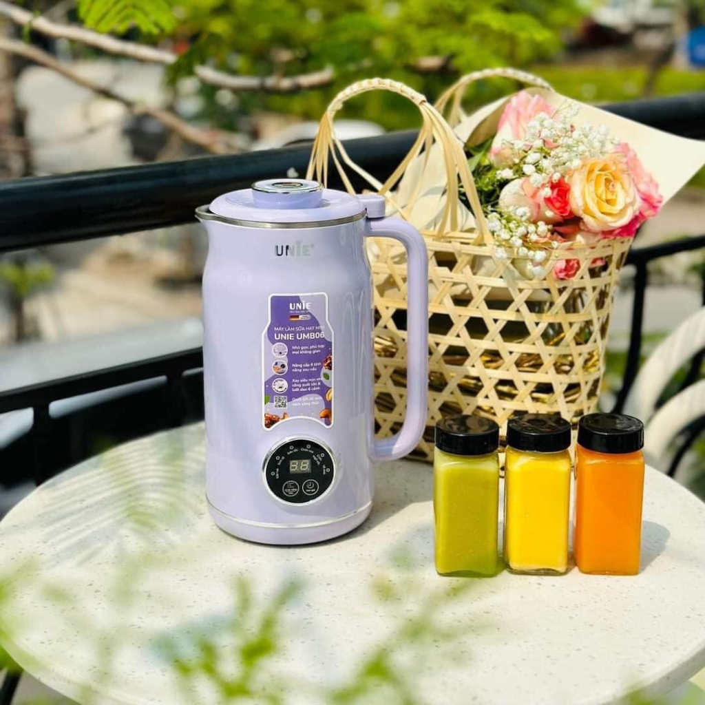 Máy Xay Sữa Hạt UNIE UMB06, Dung Tích 600ml, Bảo Hành 1 Năm