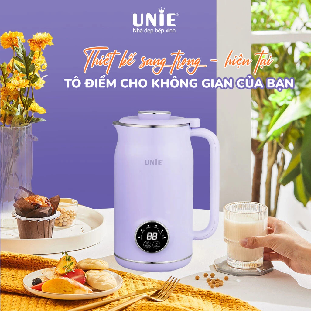Máy Xay Sữa Hạt UNIE UMB06, Dung Tích 600ml, Bảo Hành 1 Năm