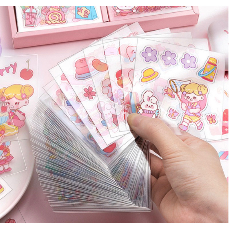 Tấm dán meca dễ bóc dễ dán dễ thương