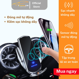 Giá Đỡ Điện Thoại Đa Năng Kèm Sạc Không Dây Công Suất Cao 15W Nhiều Màu Sắc Kẹp Cửa Gió Ô Tô