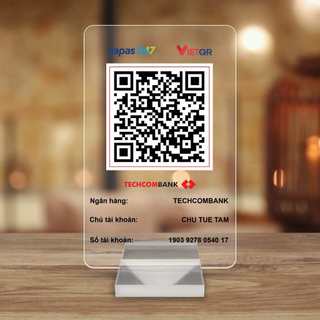 Bảng QR in theo yêu cầu, in thông tin số tài khoản siêu tốc