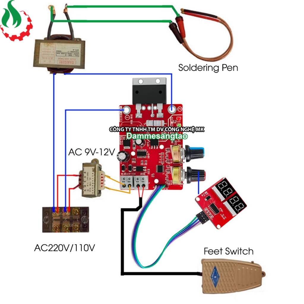 Mạch timer máy hàn cell pin NY-D01