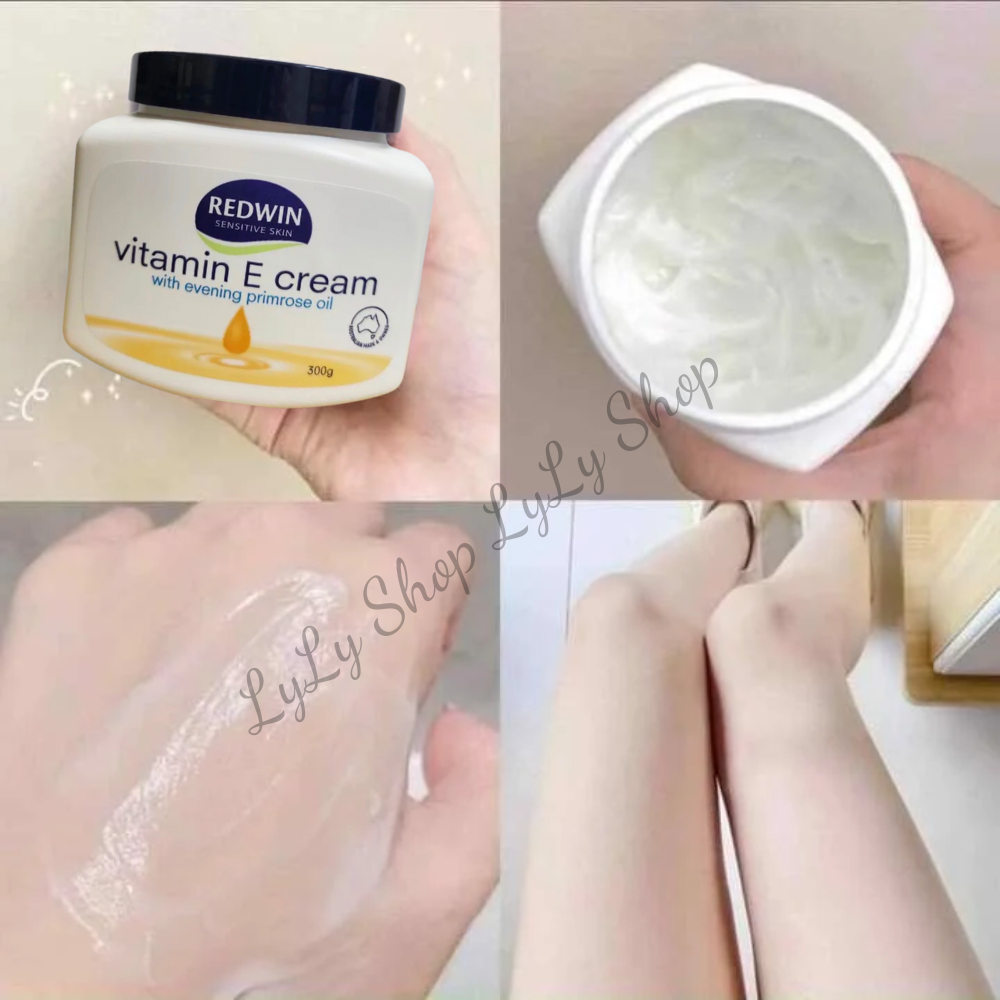 Kem Dưỡng Ẩm Da Vitamin E Redwin Cream Úc, Kem nẻ dưỡng da, chống nẻ, làm mềm mịn da LyLyShop 300g