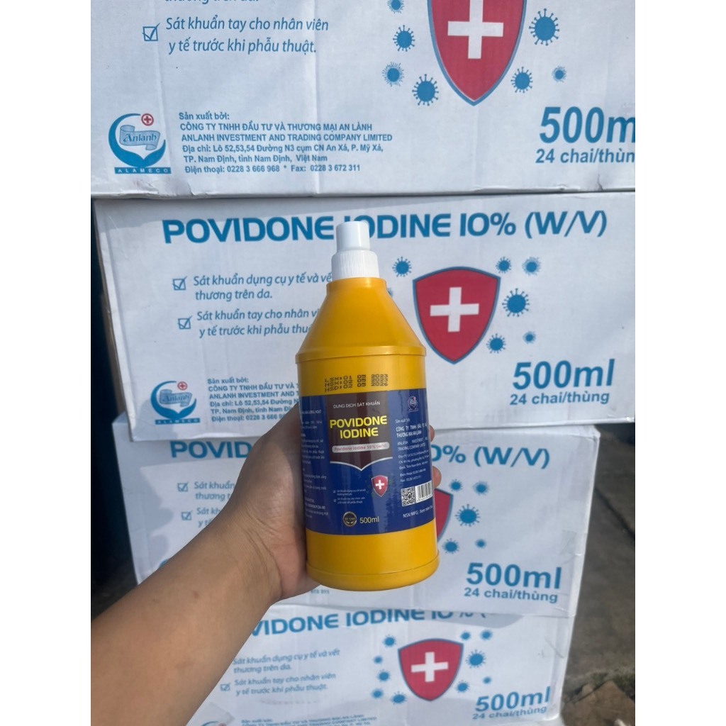Dung dịch sát khuẩn povidine 10% An Lành 500ml