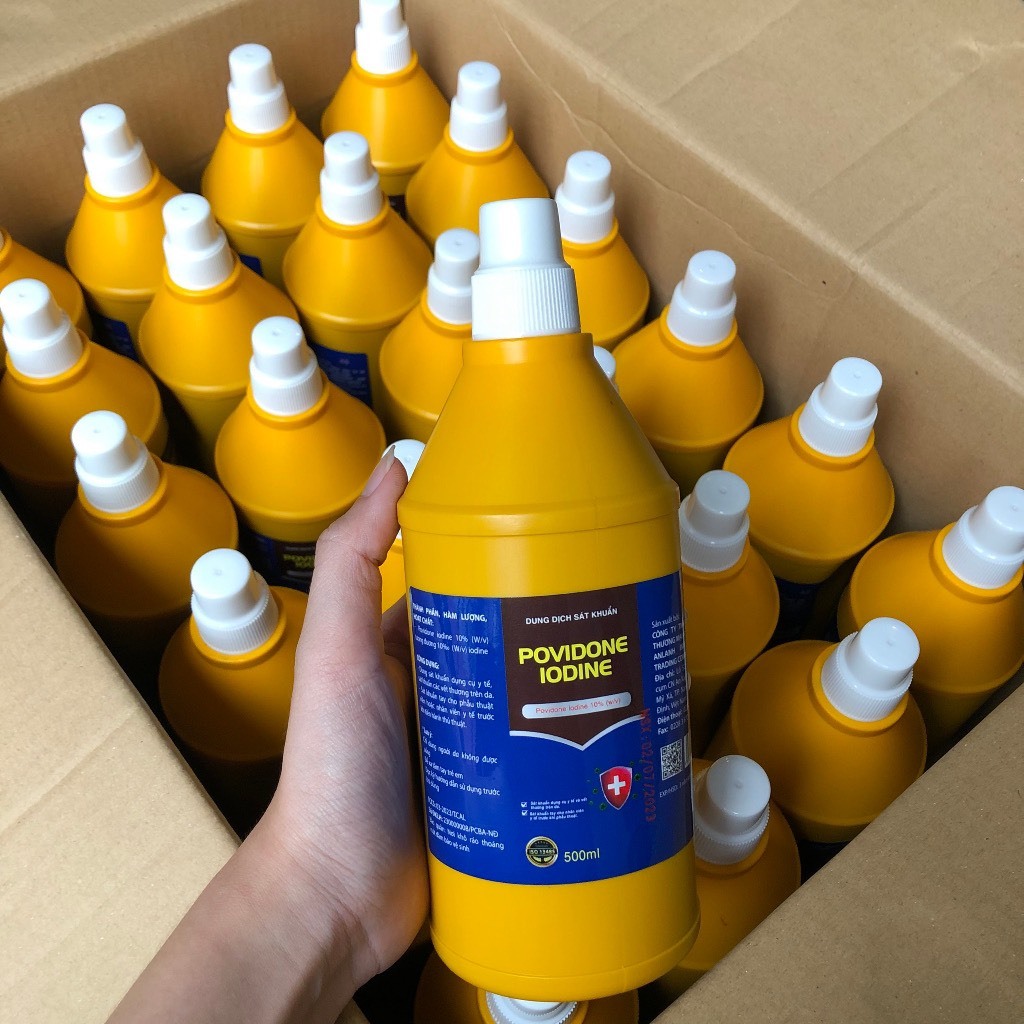 Dung dịch sát khuẩn povidine 10% An Lành 500ml
