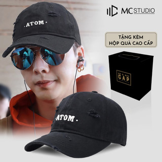 Mũ lưỡi trai atom mc mr & mrs cap phong cách unisex mc mr & mrs cap chất kaki nhiều màu có khóa điều chỉnh