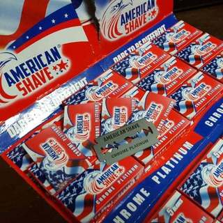 Hộp 100 lưỡi dao lam cạo râu american shave mỹ