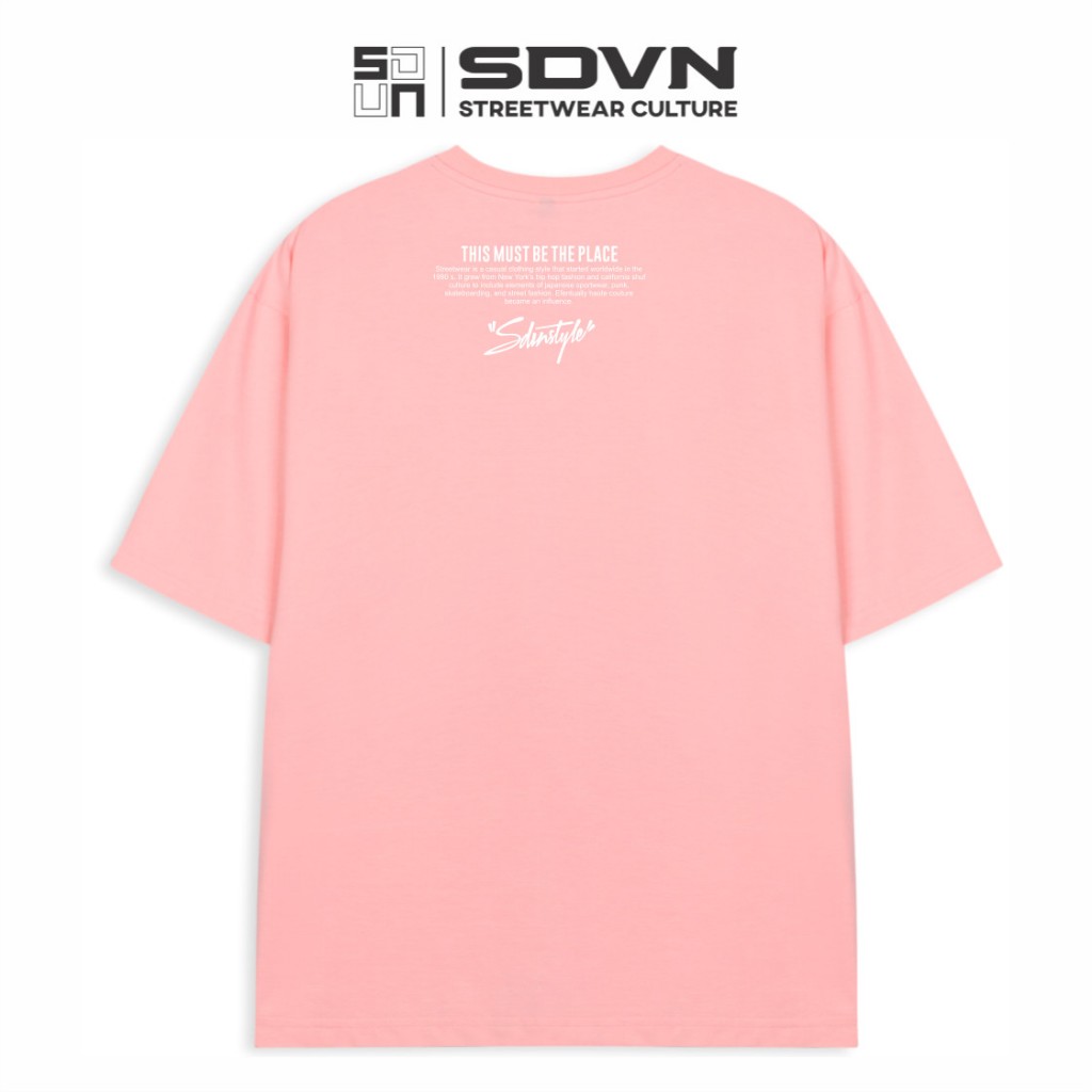 Áo Thun Unisex form rộng - Brand Chính Hãng SDVN - ROSE