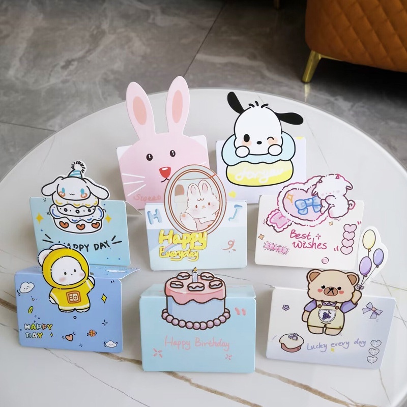 Thiệp Quà Tặng Nhân Vật Hoạt Hình Sinh Nhật