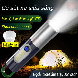 Đèn pin sạc cầm tay siêu sáng, Hạt P50 / GT10 - Đèn mini siêu sáng, Không thấm nước bền - 4 Chế độ chiếu sáng