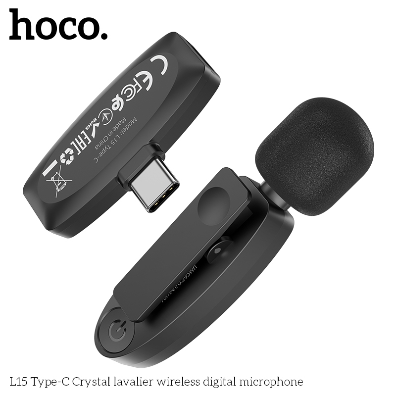 Mic Không Dây Bluetooth Hoco L15 Type-C Pin 6H