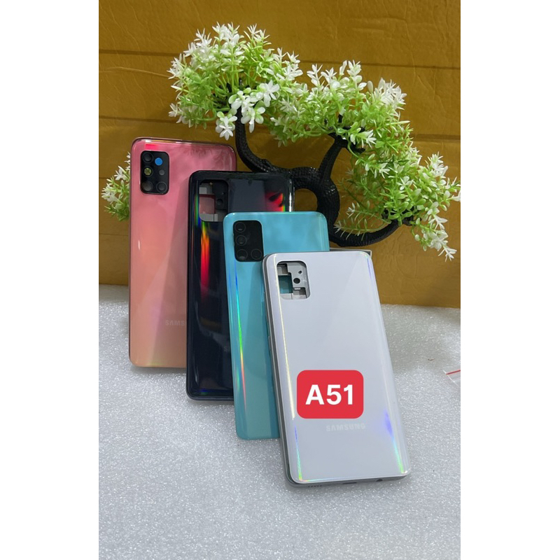 Vỏ điện thoại Samsung A51 / A515 full bộ có luôn khay sim với kính camera sau hàng chuẩn giá tốt