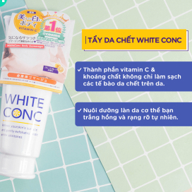 Tẩy tế bào chết White Conc Body Nhật Bản giúp dưỡng trắng da 180g