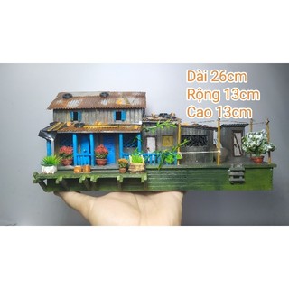 Mô hình nhà nổi miền tây chất liệu fomex mẫu 3