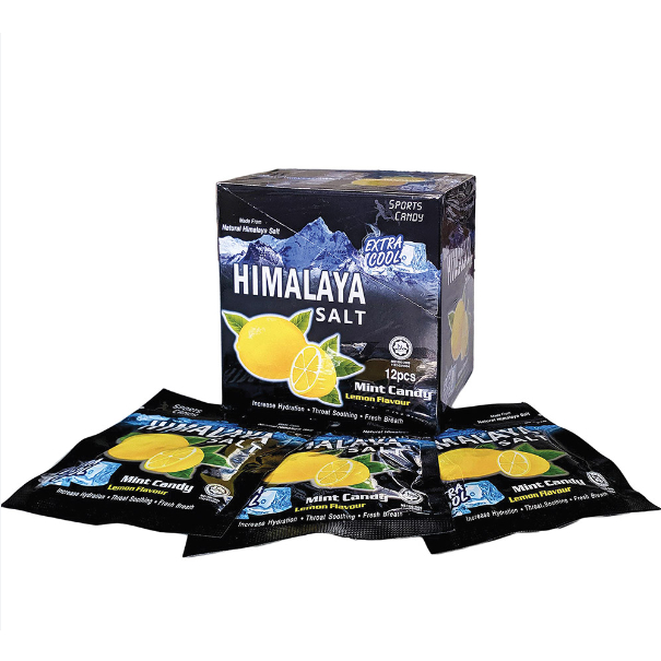 Hộp Kẹo Bạc Hà Chanh Muối Himalaya Salt 12 Gói x 15Gram