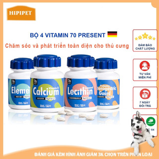 Hộp 180 viên canxi cho chó mèo 70 Present vitamin D nang lông, vi sinh cho bé kén ăn ,tăng trưởng chậm và vết thương lâu