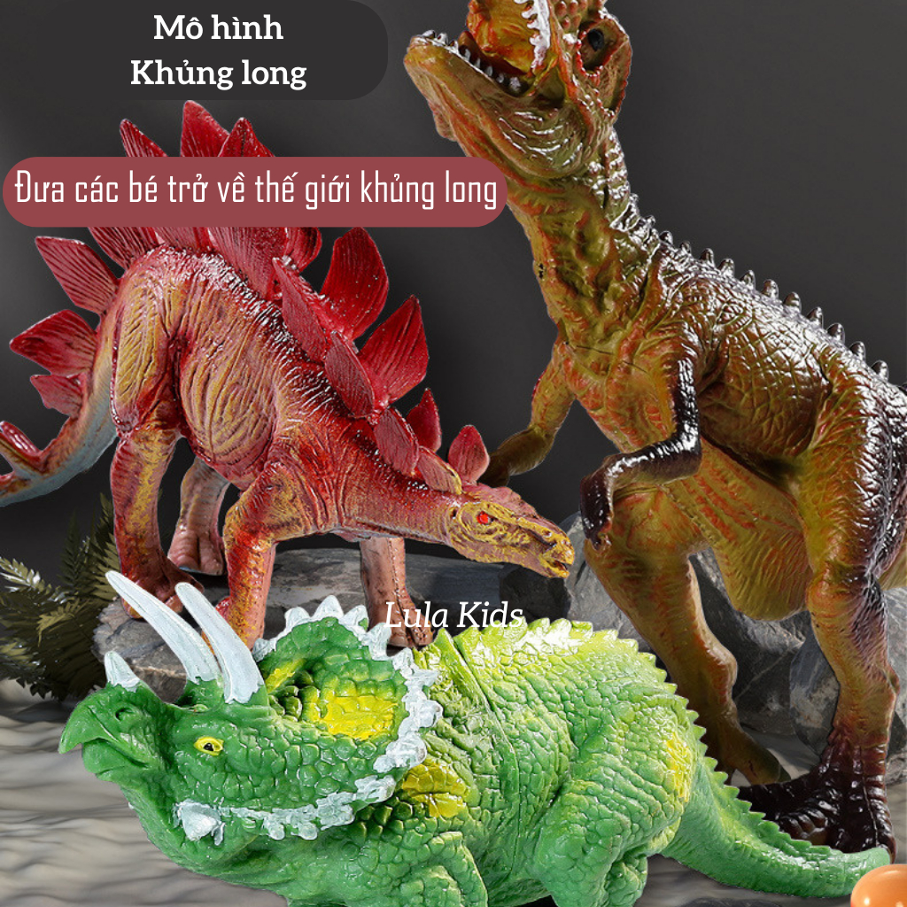 Đồ chơi mô hình công viên khủng long nhiều chi tiết sống động, đồ chơi cho bé Lula Kids