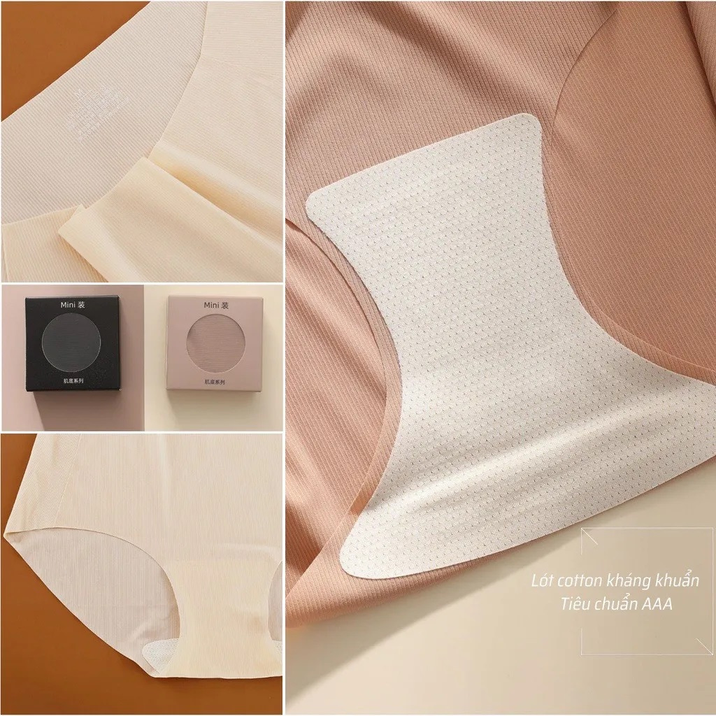 Quần lót tàng hình đường may không viền thun lạnh kháng khuẩn- mybee