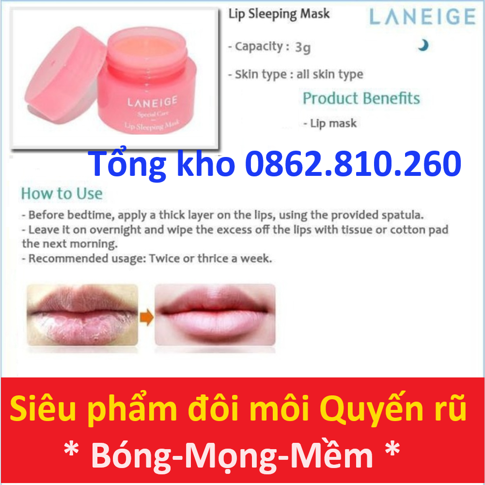 Mặt nạ ngủ môi Laneige lip sleeping mask chiết xuất quả mọng 3g