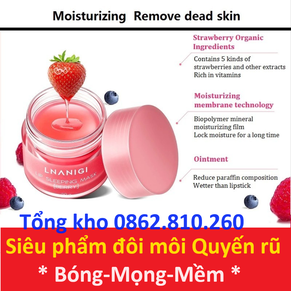 Mặt nạ ngủ môi Laneige lip sleeping mask chiết xuất quả mọng 3g