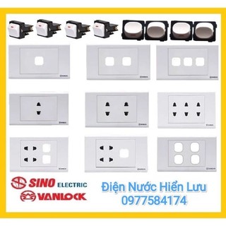Mặt 1-2-3-4-5-6 Hạt Công Tắc, Mặt CB, Mặt Bít SINO  VANLOCK dòng S18