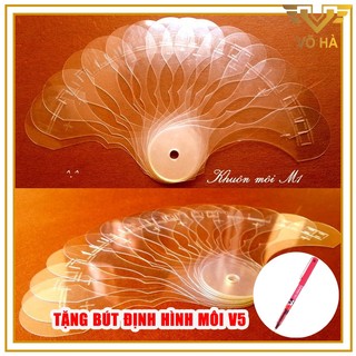 BỘ 16 KHUÔN VẼ VIỀN MÔI M1  - Hỗ trợ vẽ viền môi, định hình tim môi đẹp trước khi phun xăm