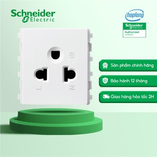 Ổ cắm đơn dòng ZenceloA Schneider 84426MUES_WE_G19 - 3 chấu - 16A - size 2S - màu trắng