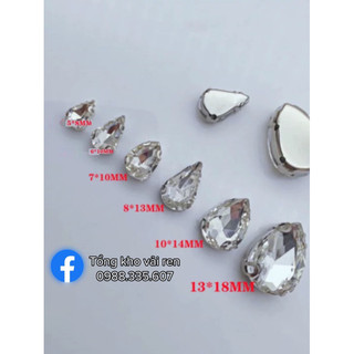 Đá pha lê giọt nước đính kết váy áo,làm đồ hanmade