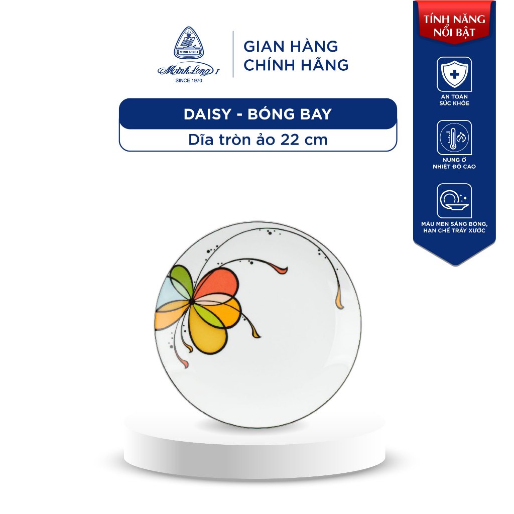 Dĩa Sứ Minh Long - Daisy - Bóng Bay